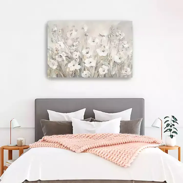 Kirklands Home Shades of Canvas Art Print, 32x48 White Clearance