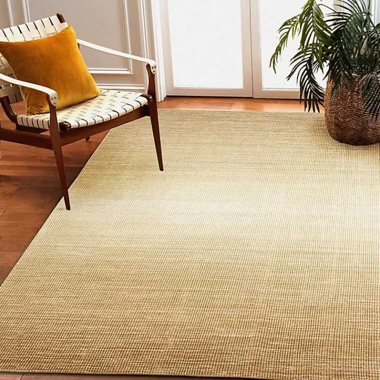 Kirklands Home Shading Sisal Outdoor Area Rug, 8x10 Tan New