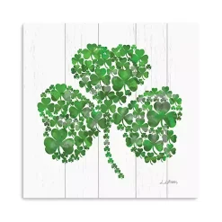 St Patricks Day Decorations>Kirklands Home Shamrock Mosaic Canvas Art Print