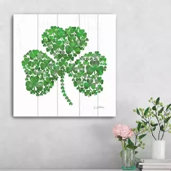 St Patricks Day Decorations>Kirklands Home Shamrock Mosaic Canvas Art Print