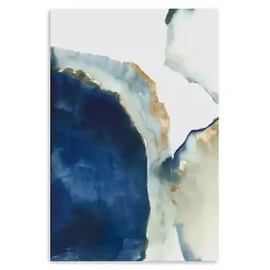 Kirklands Home Shapes of Watercolor Canvas Art Print Blue Sale
