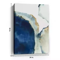 Kirklands Home Shapes of Watercolor Canvas Art Print Blue Sale