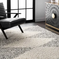 Kirklands Home Shattered Diamonds Scarlette Area Rug, 7x10 Ivory Discount