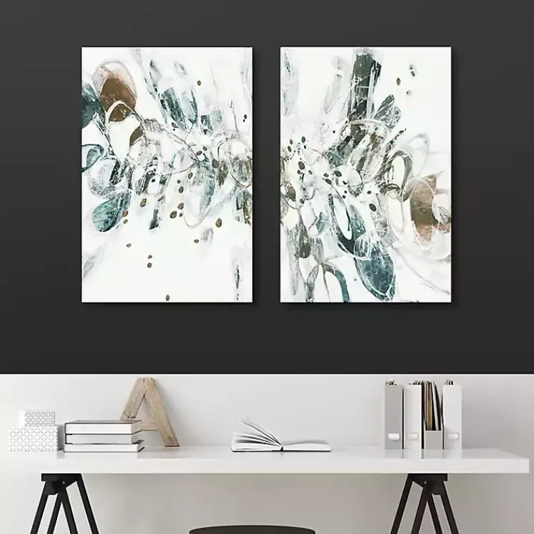 Kirklands Home Shattered Glass Canvas Art Prints, Set of 2 Outlet