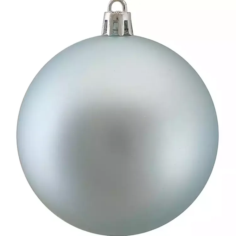 Christmas Ornaments>Kirklands Home Shatterproof Matte Powder 32-pc. Ornaments Blue