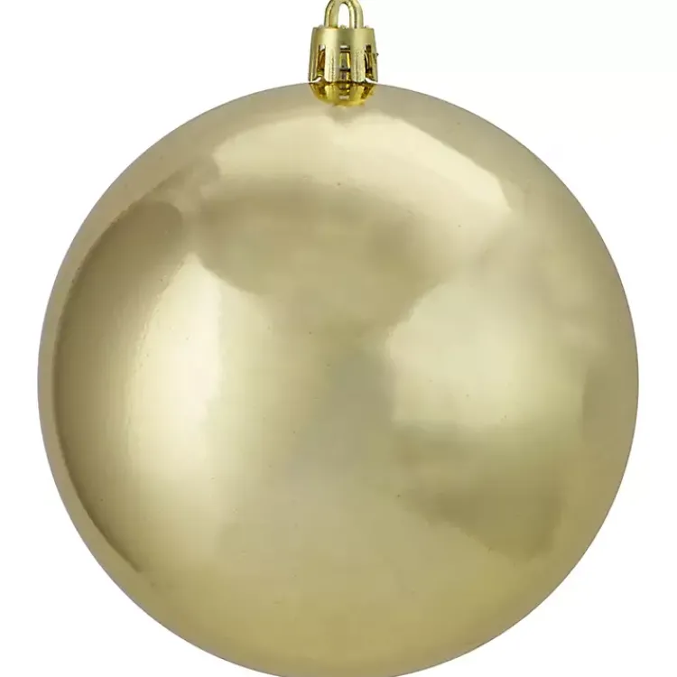 Christmas Ornaments>Kirklands Home Shatterproof Shiny 12-pc. Ornaments Gold
