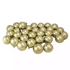 Christmas Ornaments>Kirklands Home Shatterproof Shiny 32-pc. Ornaments Gold