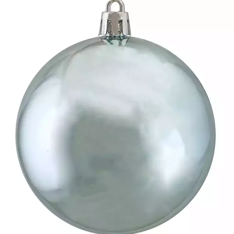 Christmas Ornaments>Kirklands Home Shatterproof Shiny Powder 32-pc. Ornaments Blue