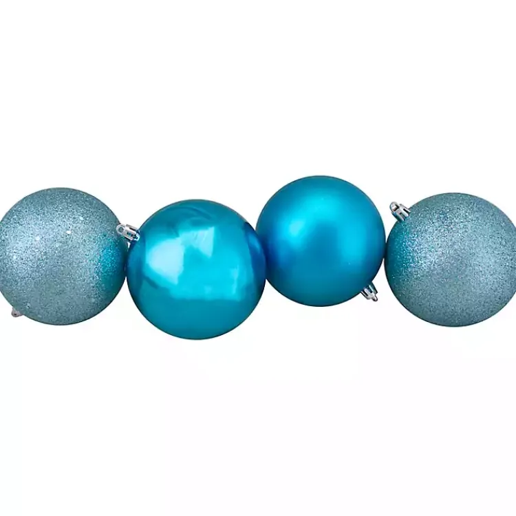 Christmas Ornaments>Kirklands Home Shatterproof Turquoise Multi 32-pc. Ornaments Blue