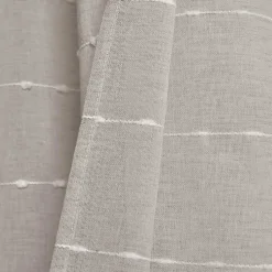 Kirklands Home Sheer Textured Curtain Panel Set, 84 in. Gray Outlet