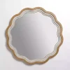 Kirklands Home Shelby Natural Wood Scalloped Wall Mirror Best