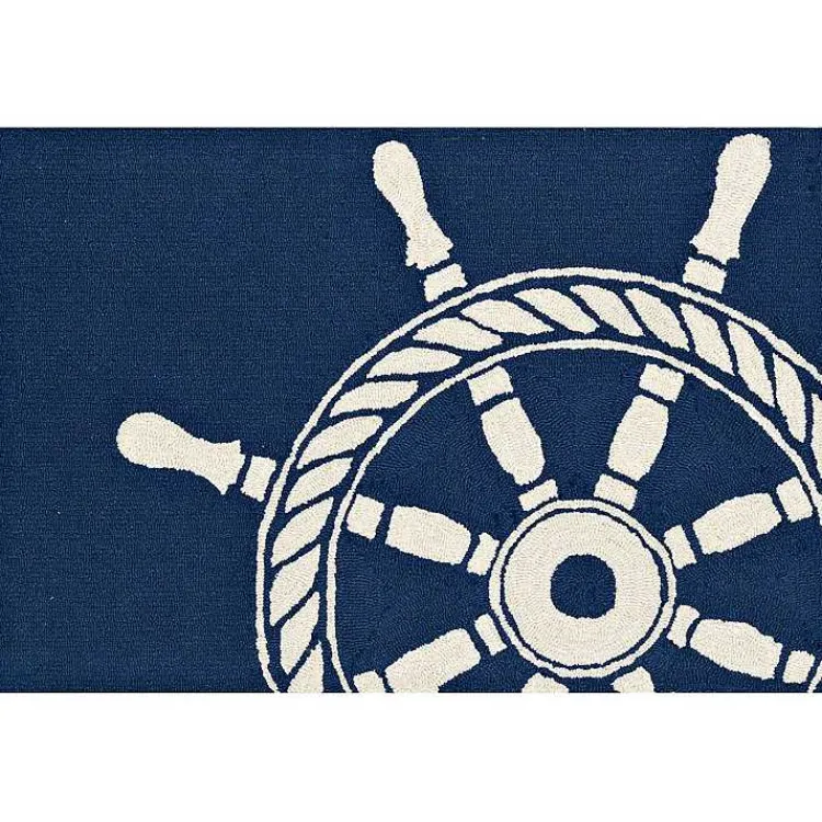Kirklands Home Ship Wheel Scatter Rug Clearance