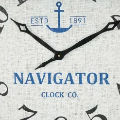 Kirklands Home Ship Wheel Wood and Rope Wall Clock Hot