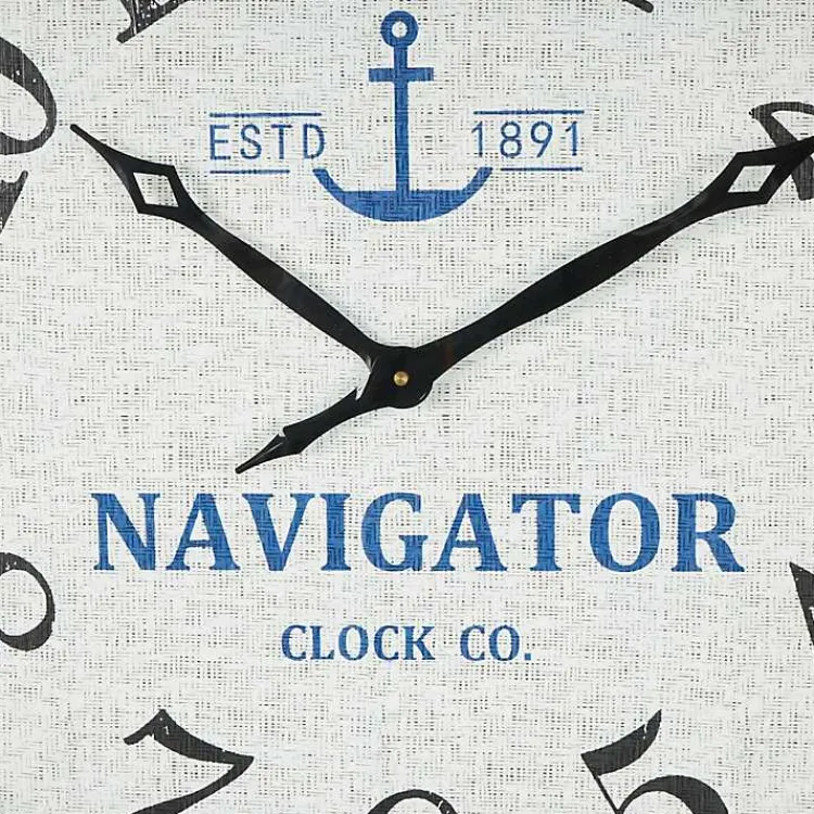 Kirklands Home Ship Wheel Wood and Rope Wall Clock Hot