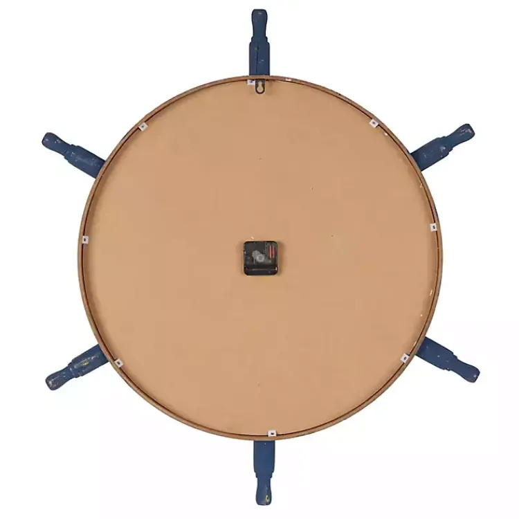 Kirklands Home Ship Wheel Wood and Rope Wall Clock Hot