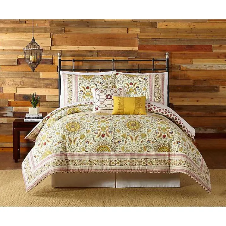 Kirklands Home Shyla Yellow Vinework King 5-pc. Comforter Set Sale
