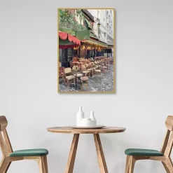Kirklands Home Sidewalk Cafe Framed Canvas Art Print Online