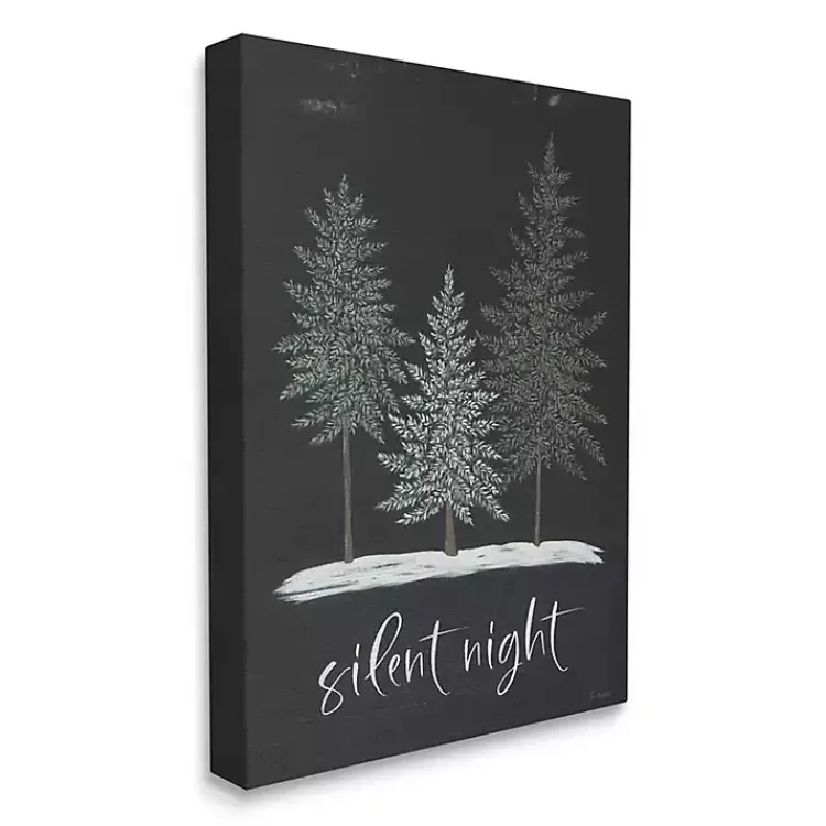 Christmas Art & Wall Decor>Kirklands Home Silent Night Forest Canvas Wall Plaque