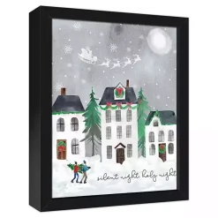 Christmas Art & Wall Decor>Kirklands Home Silent Night Holy Night Canvas Wall Plaque