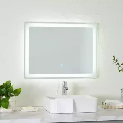 Kirklands Home Silver Adjustable LED Wall Mirror New