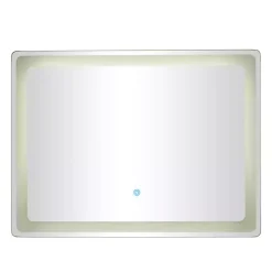 Kirklands Home Silver Adjustable LED Wall Mirror New