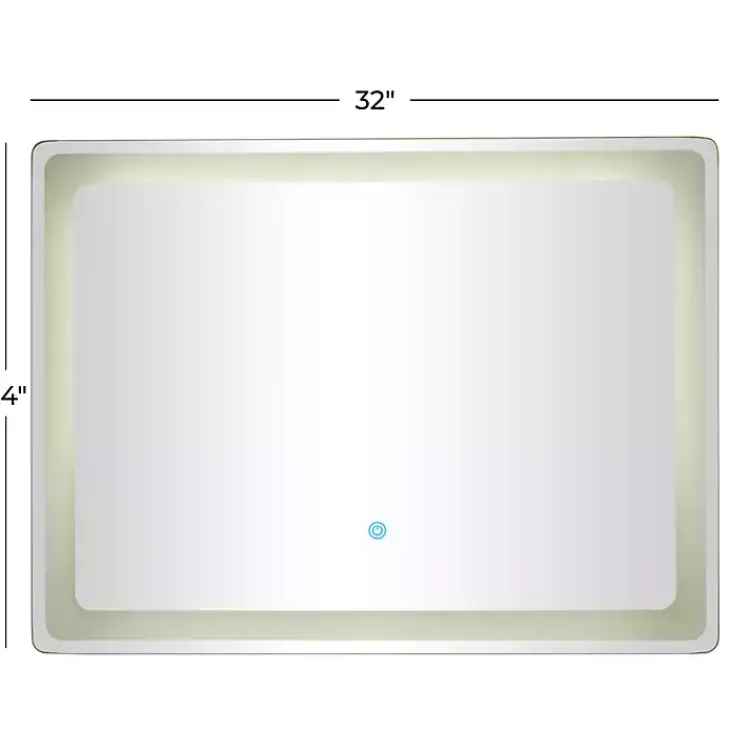 Kirklands Home Silver Adjustable LED Wall Mirror New