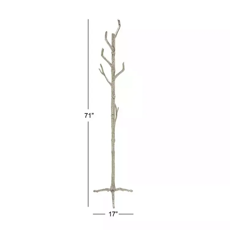 Kirklands Home Silver Aluminum Tree Branch Coat Rack Sale