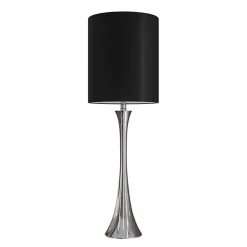 Kirklands Home Silver and Tapered Table Lamps, Set of 2 Black Outlet