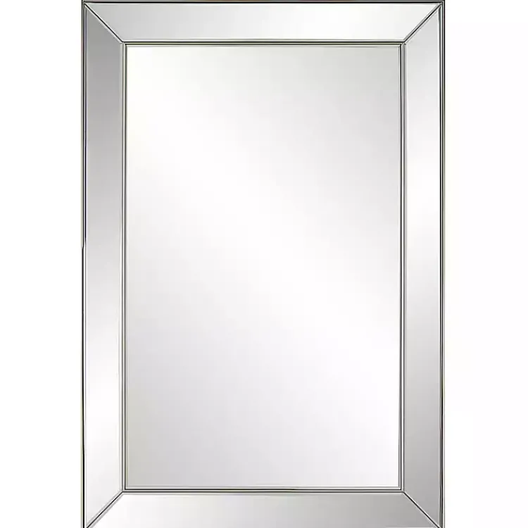 Kirklands Home Bevel Rectangle Wall Mirror Silver Best