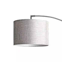 Kirklands Home Curved Floor Lamp with Marble Base Silver Discount