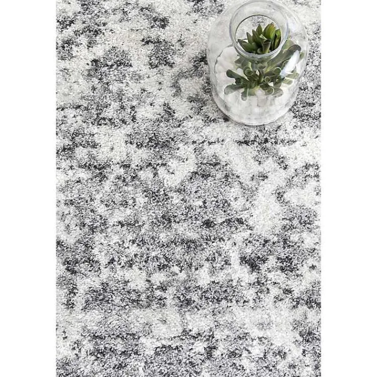 Kirklands Home Silver Deena Abstract Area Rug, 5x8 Hot