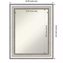 Kirklands Home Silver Embossed Frame Wall Mirror Outlet