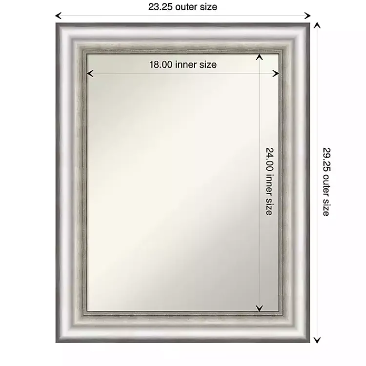 Kirklands Home Silver Embossed Frame Wall Mirror Outlet