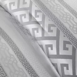Kirklands Home Silver Geometric Stripes 7-pc. King Comforter Set Clearance