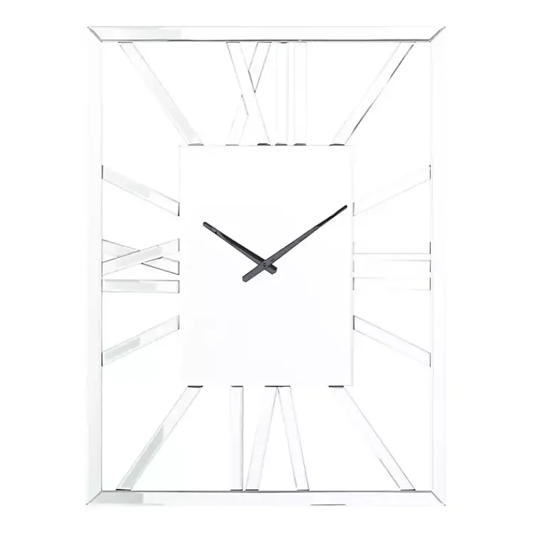 Kirklands Home Silver Glass Frame Wall Clock Online