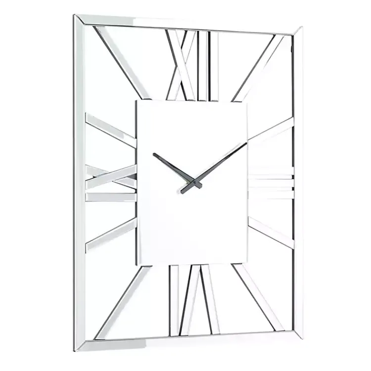 Kirklands Home Silver Glass Frame Wall Clock Online