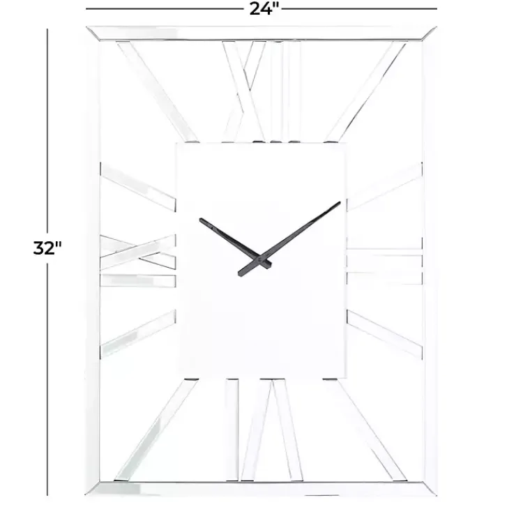 Kirklands Home Silver Glass Frame Wall Clock Online