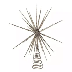 Christmas Tree Decorations>Kirklands Home Glitter Starburst Tree Topper Silver