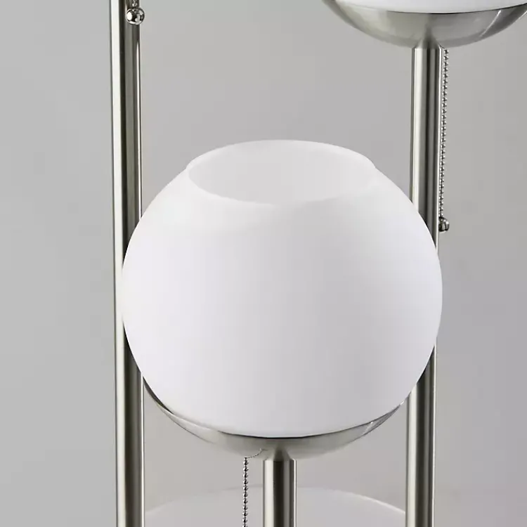 Kirklands Home Silver Globe 3-Light Shelf Floor Lamp Best