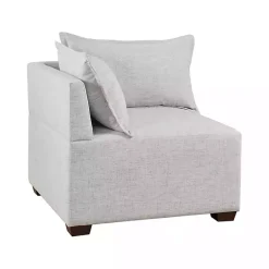 Kirklands Home Silver Modular Corner Accent Chair Gray Sale