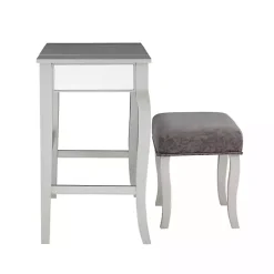 Kirklands Home Silver Harper Flip-Top 2-pc. Vanity Set Gray Discount