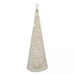 Christmas Decorations>Kirklands Home Silver Jeweled Pre-Lit Christmas Tree