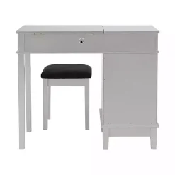 Kirklands Home Silver Lattice Ella 2-pc. Vanity Set Gray Discount