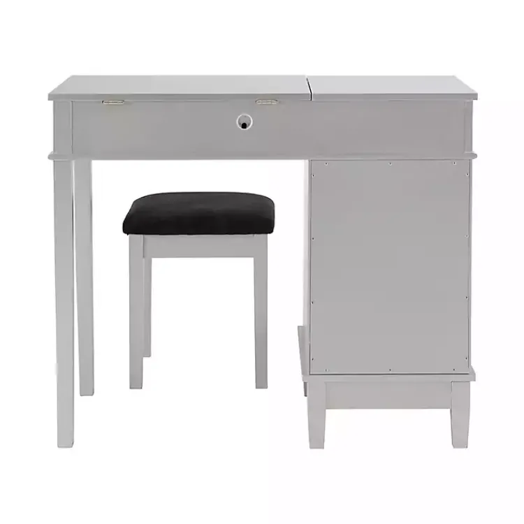 Kirklands Home Silver Lattice Ella 2-pc. Vanity Set Gray Discount