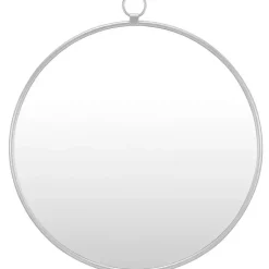 Kirklands Home Metal Frame Round Wall Mirror Silver Best