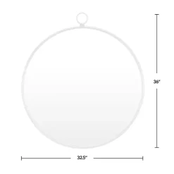 Kirklands Home Metal Frame Round Wall Mirror Silver Best