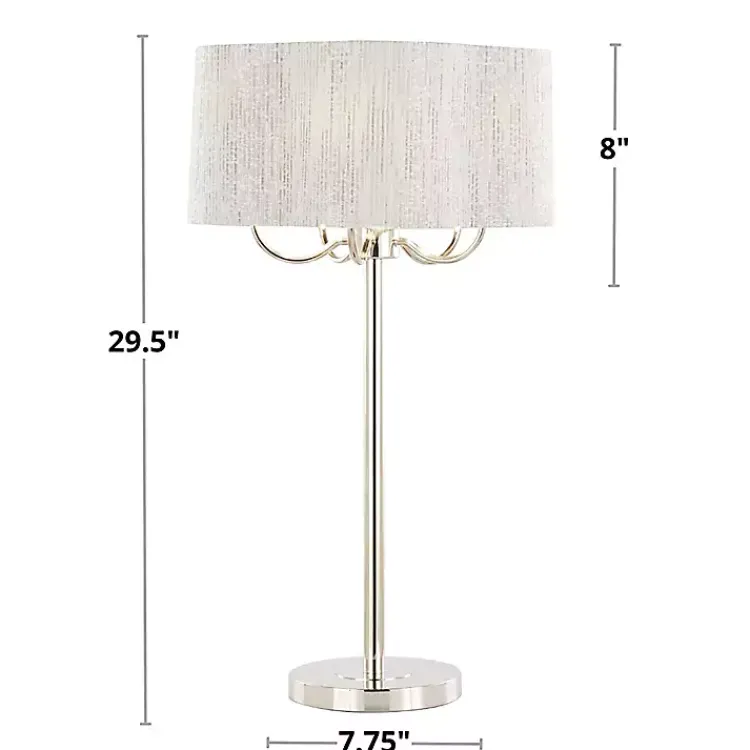 Kirklands Home Silver Metal Lila Table Lamp Hot