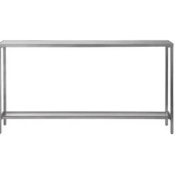 Kirklands Home Metal Mirrored Top Slim Console Table Silver Online