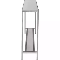 Kirklands Home Metal Mirrored Top Slim Console Table Silver Online