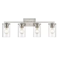 Kirklands Home Metal Modern Vanity Light Silver New